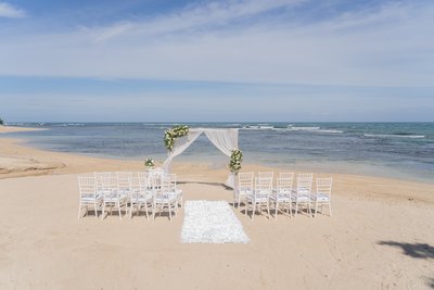 Wedding Setting am Strand